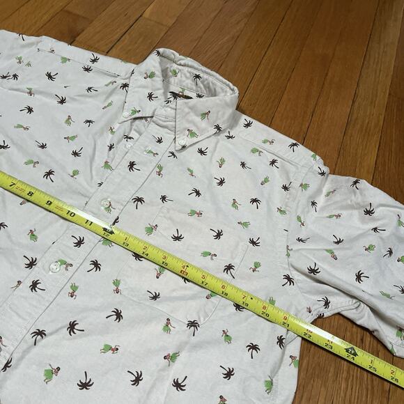 Sun Surf Long Sleeve Hula Girl Aloha Print AOP Cotton Large Shirt Made In Japan - Picture 4 of 11